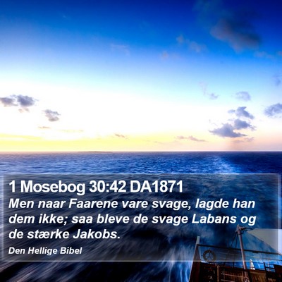 1 Mosebog 30:42 DA1871 Bible Verse Image
