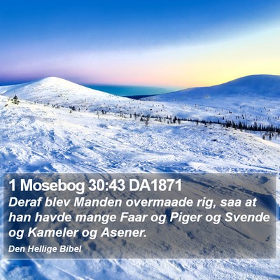 1 Mosebog 30:43 DA1871 Bible Verse Image