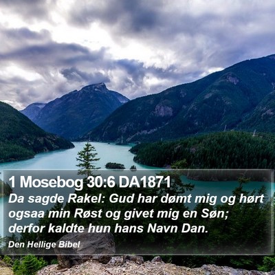 1 Mosebog 30:6 DA1871 Bible Verse Image
