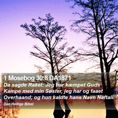1 Mosebog 30:8 DA1871 Bible Verse Image