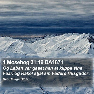 1 Mosebog 31:19 DA1871 Bible Verse Image