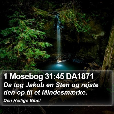 1 Mosebog 31:45 DA1871 Bible Verse Image