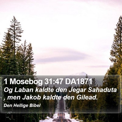 1 Mosebog 31:47 DA1871 Bible Verse Image