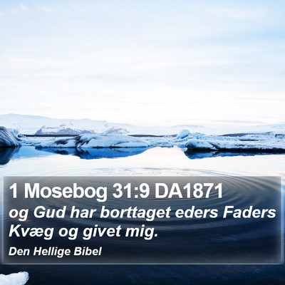 1 Mosebog 31:9 DA1871 Bible Verse Image
