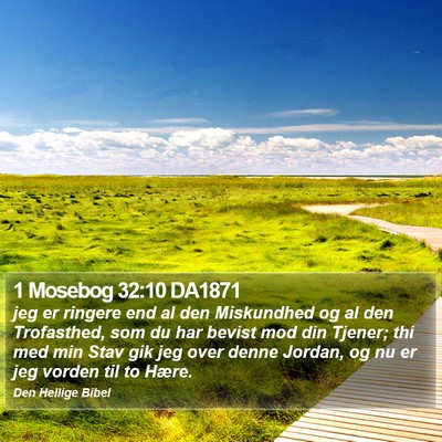 1 Mosebog 32:10 DA1871 Bible Verse Image