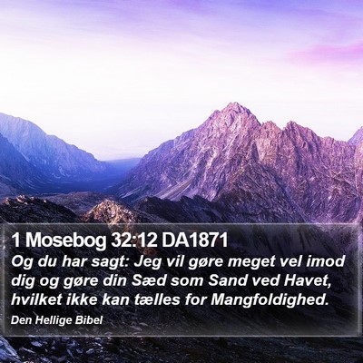 1 Mosebog 32:12 DA1871 Bible Verse Image