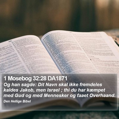 1 Mosebog 32:28 DA1871 Bible Verse Image
