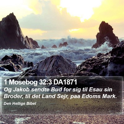 1 Mosebog 32:3 DA1871 Bible Verse Image