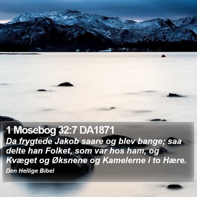 1 Mosebog 32:7 DA1871 Bible Verse Image