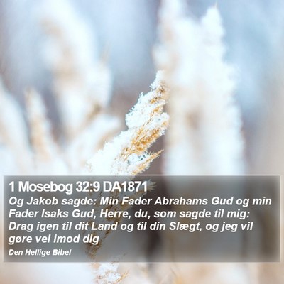 1 Mosebog 32:9 DA1871 Bible Verse Image