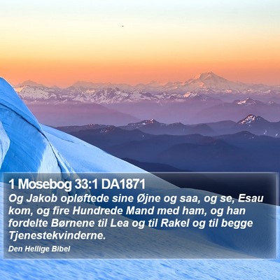 1 Mosebog 33:1 DA1871 Bible Verse Image