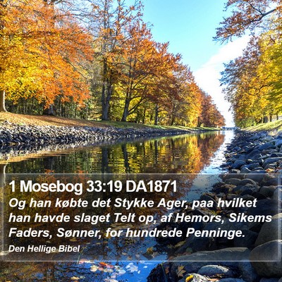 1 Mosebog 33:19 DA1871 Bible Verse Image