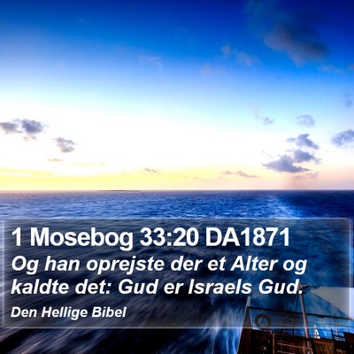 1 Mosebog 33:20 DA1871 Bible Verse Image