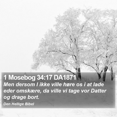 1 Mosebog 34:17 DA1871 Bible Verse Image