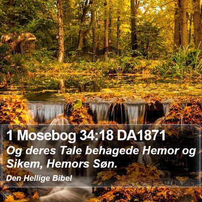 1 Mosebog 34:18 DA1871 Bible Verse Image