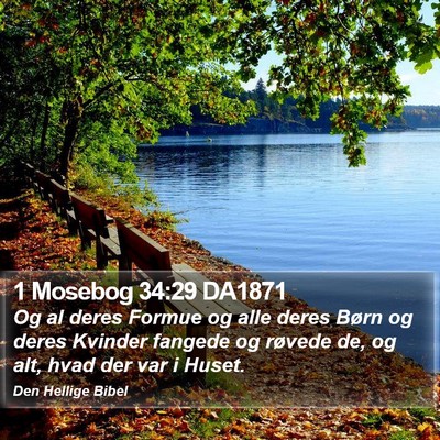 1 Mosebog 34:29 DA1871 Bible Verse Image