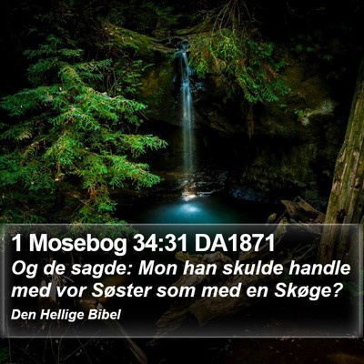 1 Mosebog 34:31 DA1871 Bible Verse Image