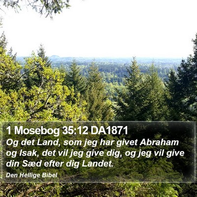 1 Mosebog 35:12 DA1871 Bible Verse Image