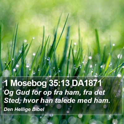 1 Mosebog 35:13 DA1871 Bible Verse Image