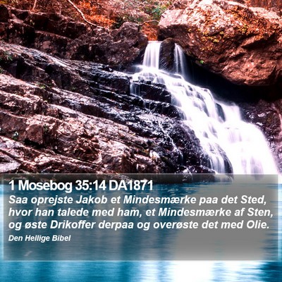 1 Mosebog 35:14 DA1871 Bible Verse Image