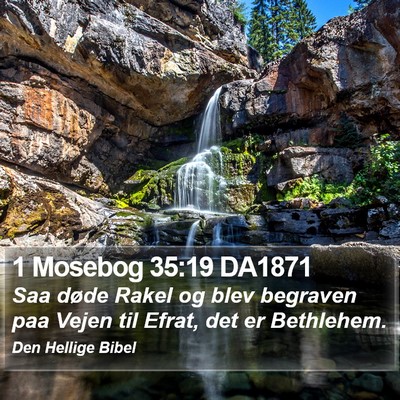 1 Mosebog 35:19 DA1871 Bible Verse Image