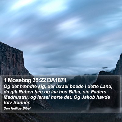 1 Mosebog 35:22 DA1871 Bible Verse Image