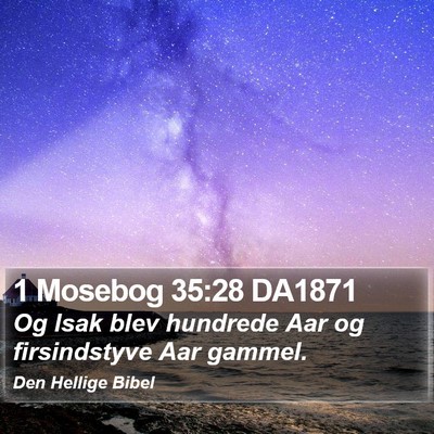 1 Mosebog 35:28 DA1871 Bible Verse Image