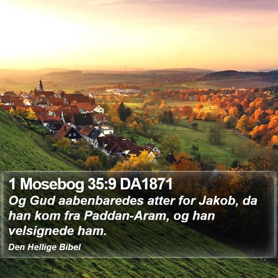 1 Mosebog 35:9 DA1871 Bible Verse Image