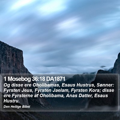 1 Mosebog 36:18 DA1871 Bible Verse Image