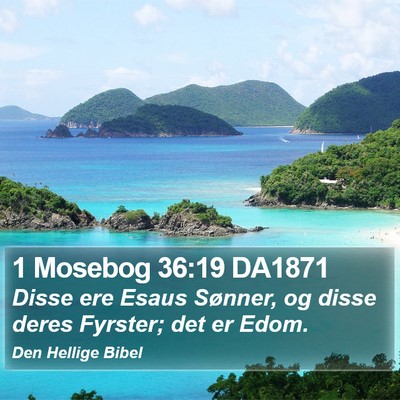 1 Mosebog 36:19 DA1871 Bible Verse Image