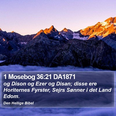 1 Mosebog 36:21 DA1871 Bible Verse Image