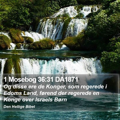 1 Mosebog 36:31 DA1871 Bible Verse Image