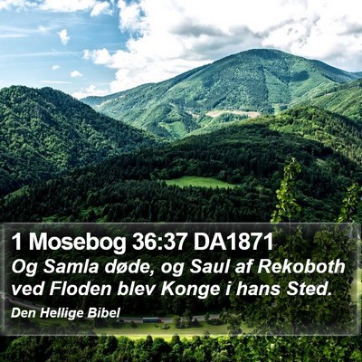 1 Mosebog 36:37 DA1871 Bible Verse Image