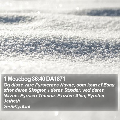 1 Mosebog 36:40 DA1871 Bible Verse Image