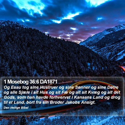 1 Mosebog 36:6 DA1871 Bible Verse Image