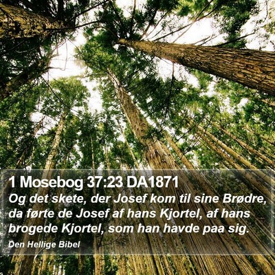 1 Mosebog 37:23 DA1871 Bible Verse Image