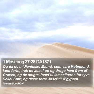 1 Mosebog 37:28 DA1871 Bible Verse Image