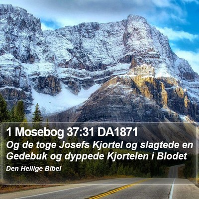 1 Mosebog 37:31 DA1871 Bible Verse Image