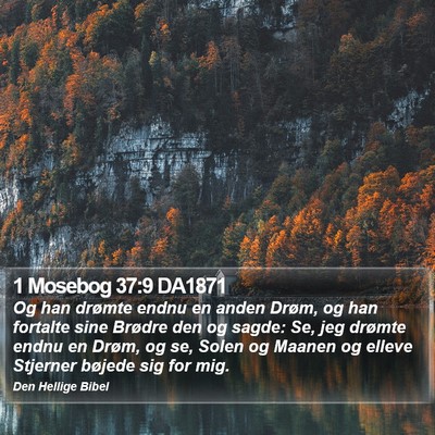 1 Mosebog 37:9 DA1871 Bible Verse Image