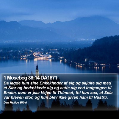 1 Mosebog 38:14 DA1871 Bible Verse Image