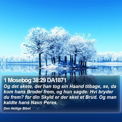 1 Mosebog 38:29 DA1871 Bible Verse Image