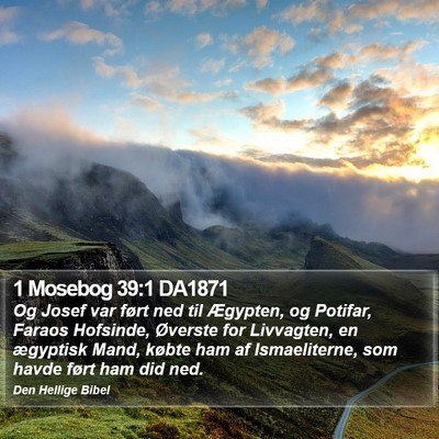 1 Mosebog 39:1 DA1871 Bible Verse Image