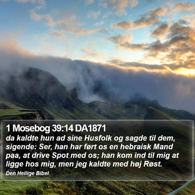 1 Mosebog 39:14 DA1871 Bible Verse Image