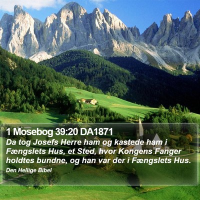 1 Mosebog 39:20 DA1871 Bible Verse Image