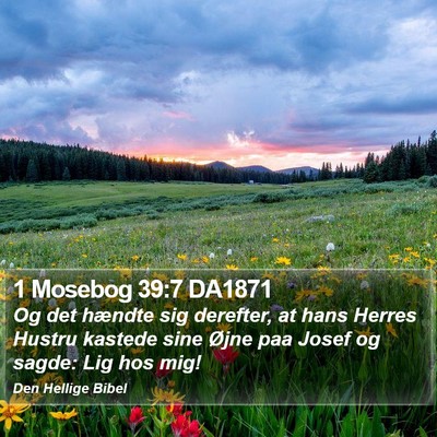 1 Mosebog 39:7 DA1871 Bible Verse Image