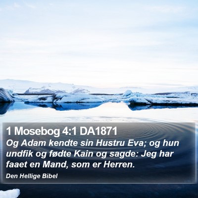 1 Mosebog 4:1 DA1871 Bible Verse Image