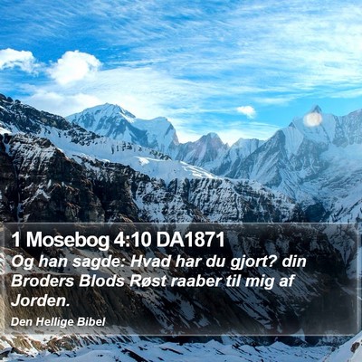 1 Mosebog 4:10 DA1871 Bible Verse Image