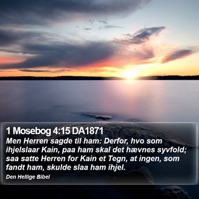1 Mosebog 4:15 DA1871 Bible Verse Image