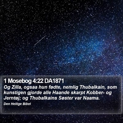 1 Mosebog 4:22 DA1871 Bible Verse Image