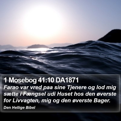 1 Mosebog 41:10 DA1871 Bible Verse Image